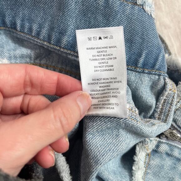 Showpo Ellyza Denim Wrap Skort Size 8 - Picture 3 of 7